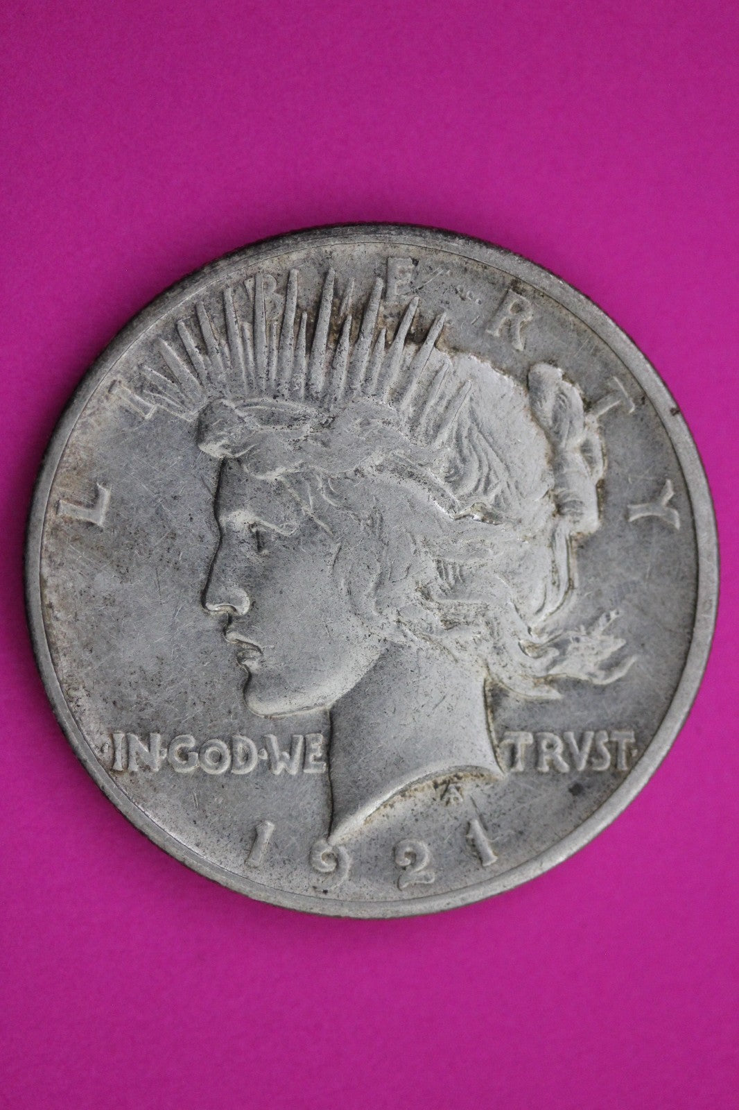 1921 P Peace Silver Dollar LIberty Coin Guaranteed Authentic U.S.A. Seller 1962