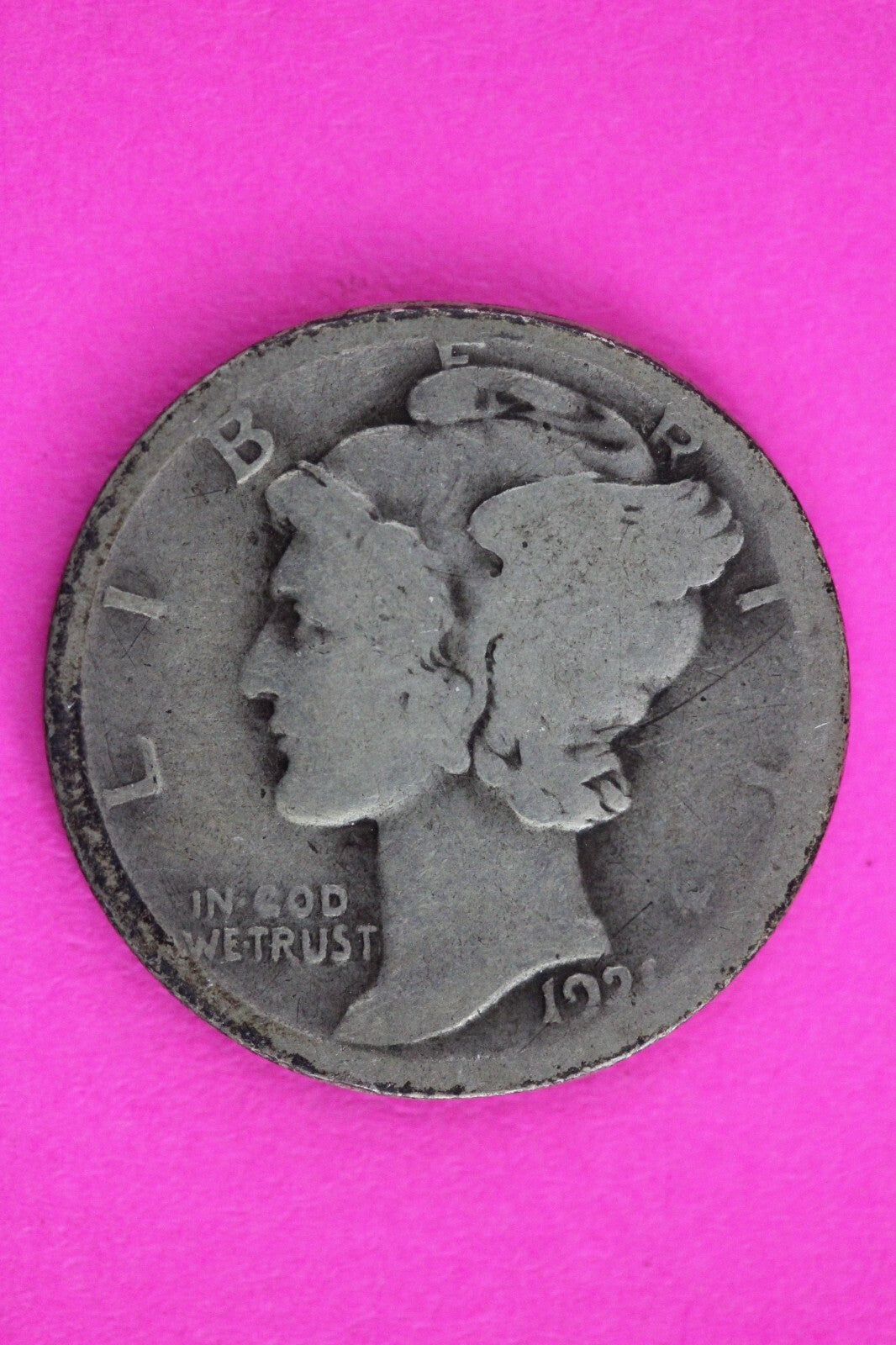 Key Date 1921 P Mercury Winged Liberty Dime Silver You Get Same Coin In Pics 15