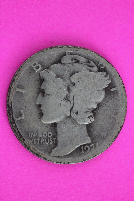 Key Date 1921 P Mercury Winged Liberty Dime Silver You Get Same Coin In Pics 15