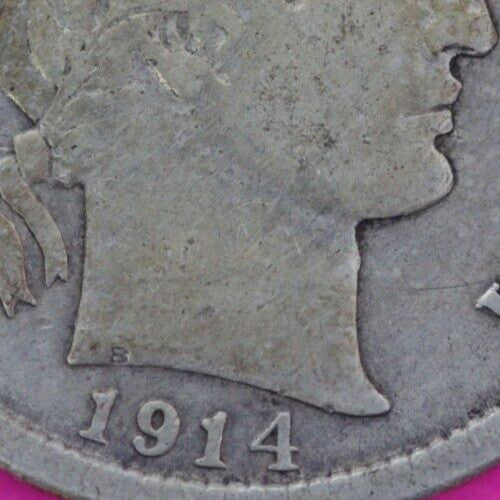 1914 P Barber Liberty Dime Scarce Semi Key Date Silver Coin Philadelphia Mint 36