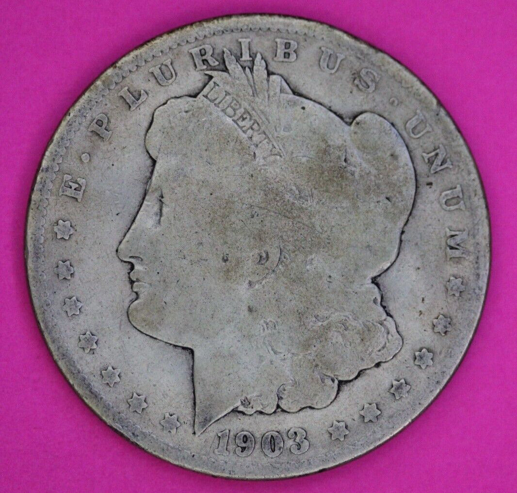 1903 Micro S Morgan Liberty Silver Dollar Key Date San Francisco Mint Coin 163