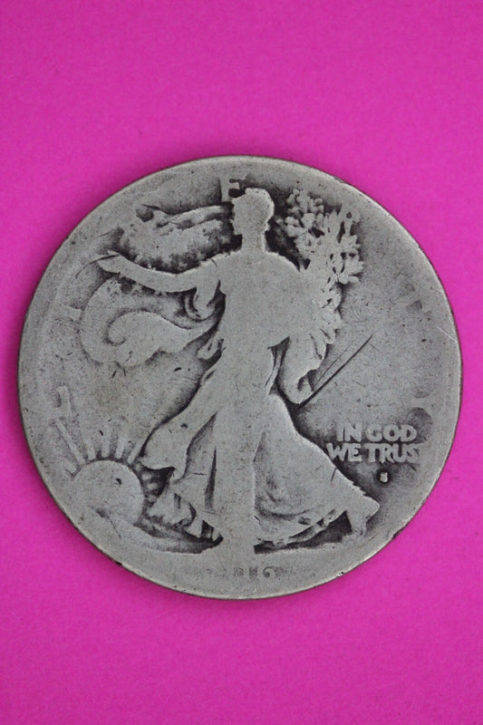 1916 S Obverse Walking Liberty Silver Half Dollar Guaranteed Authentic Coin 1388