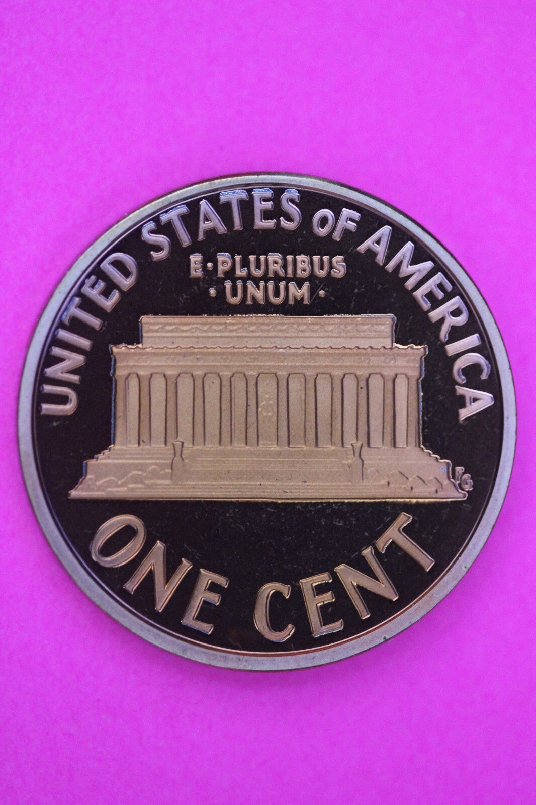 Gem Proof 2007 S Ultra Deep Cameo Lincoln Memorial Cent Same Coin In Pics TOM30