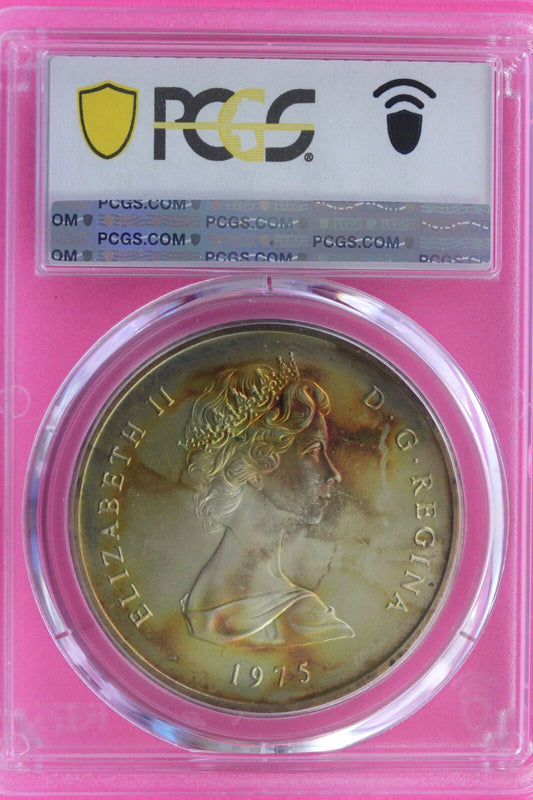 Pop 1  2 Finer 1975 MS 68 Turks & Caicos Age of Exploration 10 Crowns PCGS 108