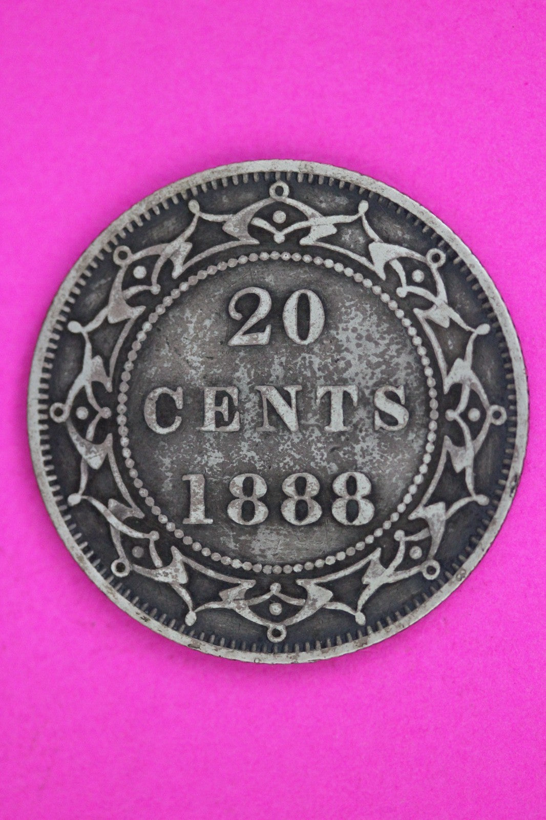 1888 Newfoundland Canada 20 TWENTY Cent Silver Coin Guaranteed Authentic 2246