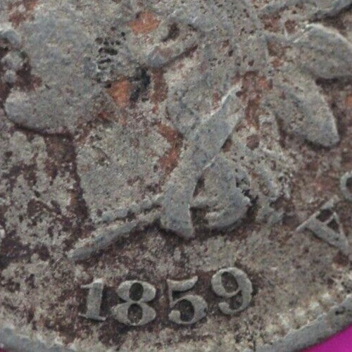 1859 Copper Nickel Indian Head Cent Penny Early Type Coin Exact Coin Pictured 48