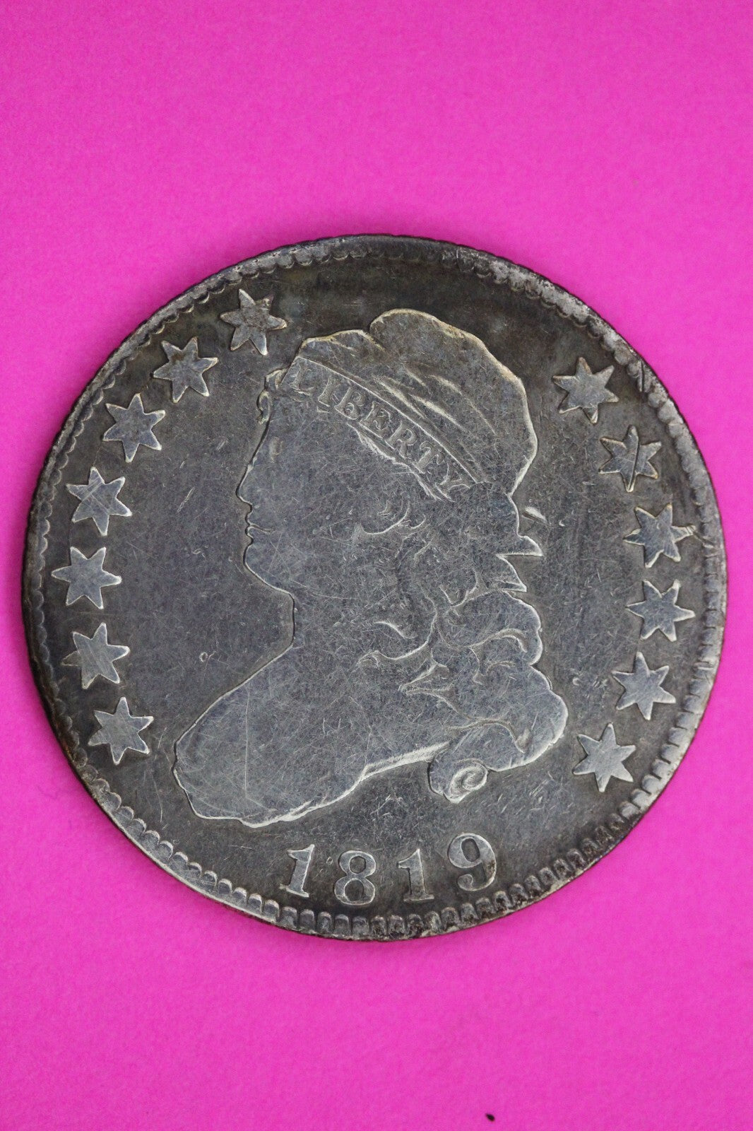 1819 Bust Cap Quarter Lady Liberty Guaranteed Authentic & Genuine Coin 1183