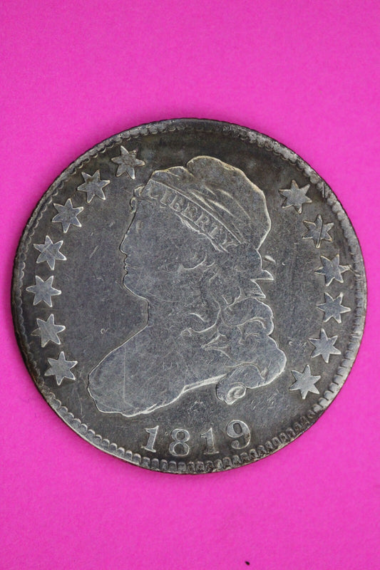 1819 Bust Cap Quarter Lady Liberty Guaranteed Authentic & Genuine Coin 1183