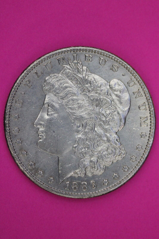 High Grade 1886 S Morgan Liberty Silver Dollar Scarce Semi Key Date Coin 34