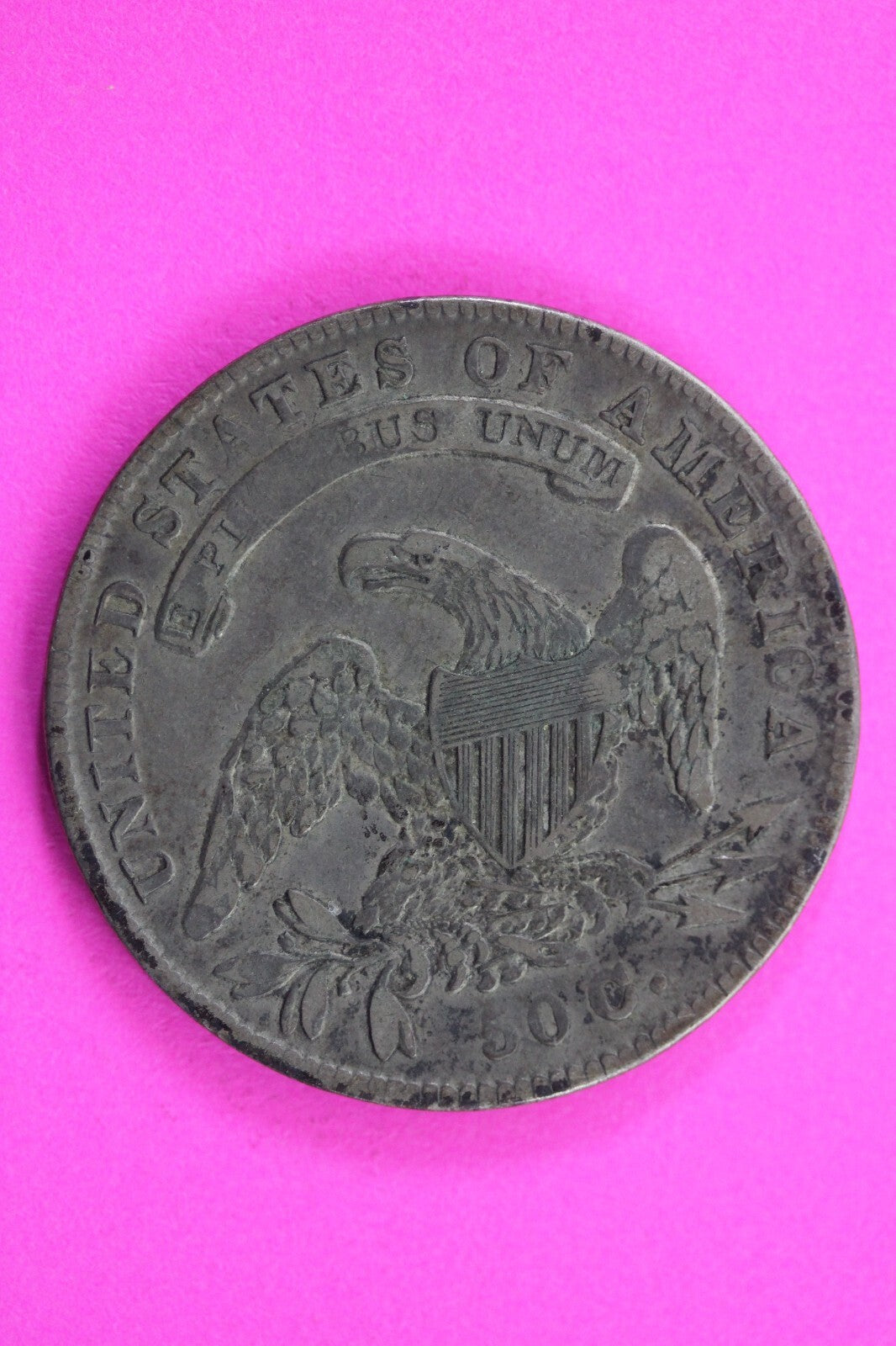 1834 Capped Bust Half Dollar Exact Coin In Pics Silver Rare Semi Key Date 28