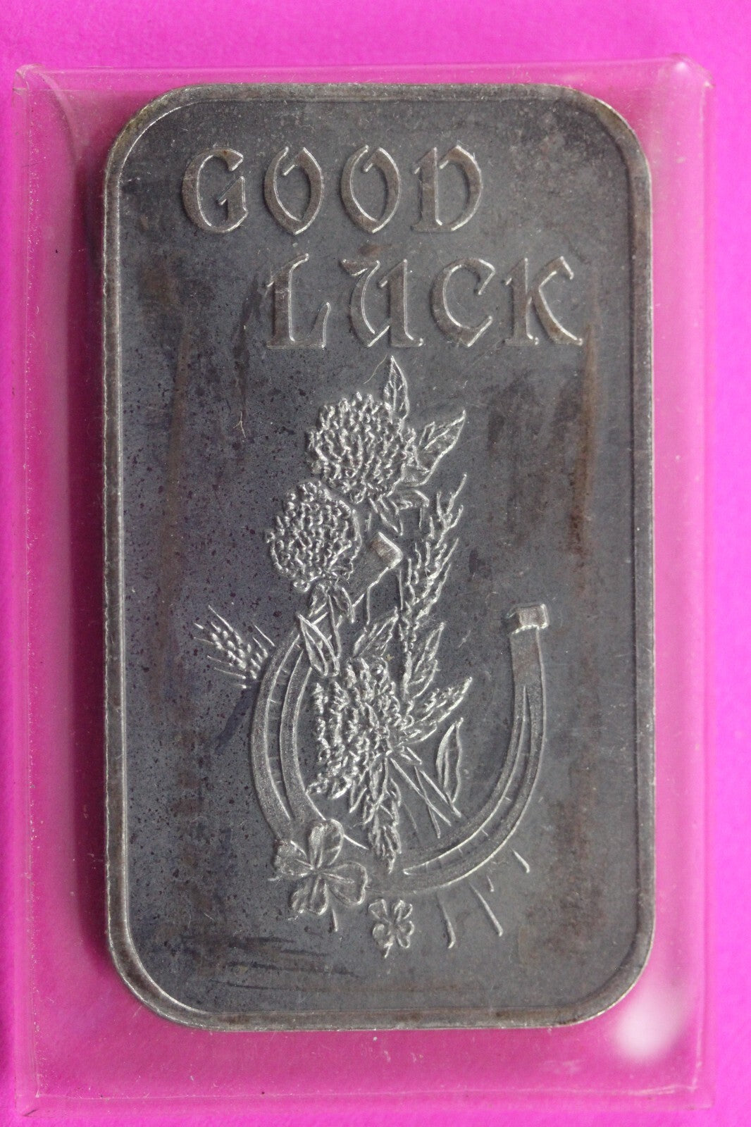 1975 Crab Tree Mint Good Luck Vintage Art Bar Paradise CA 1 oz Fine Silver 0238N