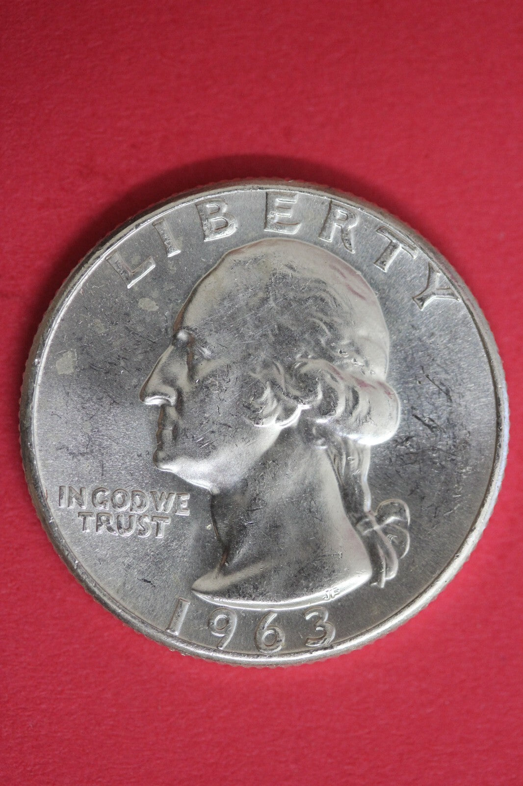 1963 Uncirculated Type B Reverse George Washington Quarter Exact Coin OCE 75