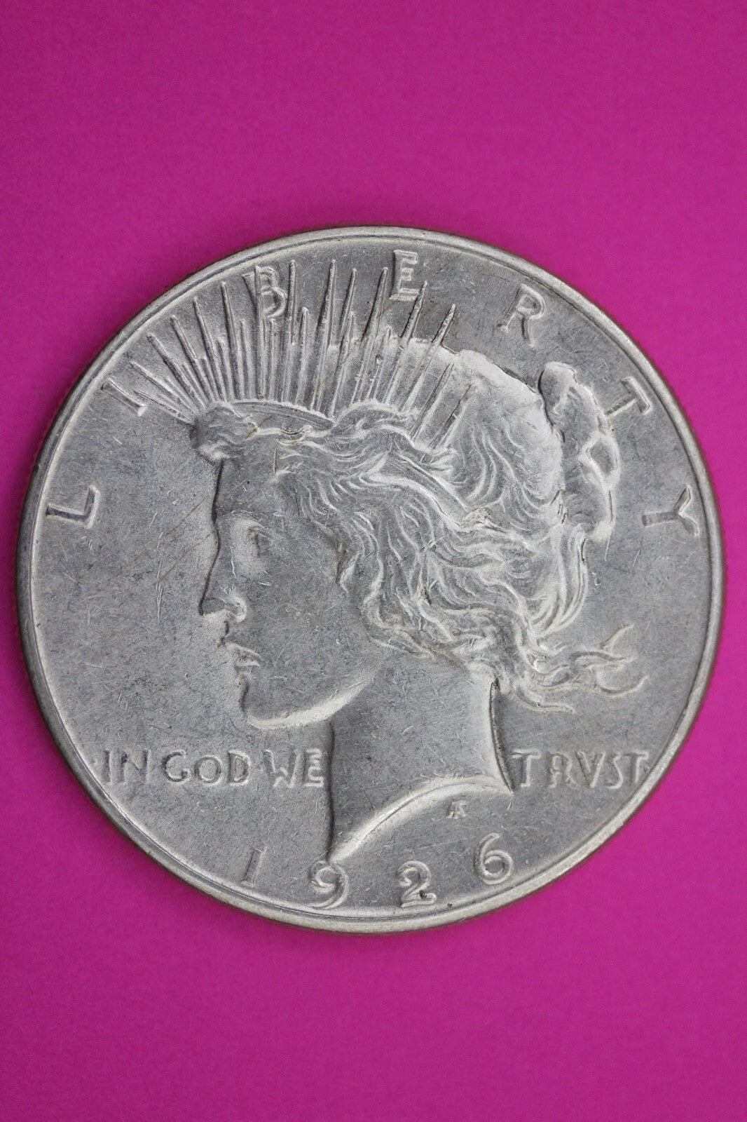 High Grade 1926 S Liberty Peace Silver Dollar San Francisco Mint Nice Luster 59
