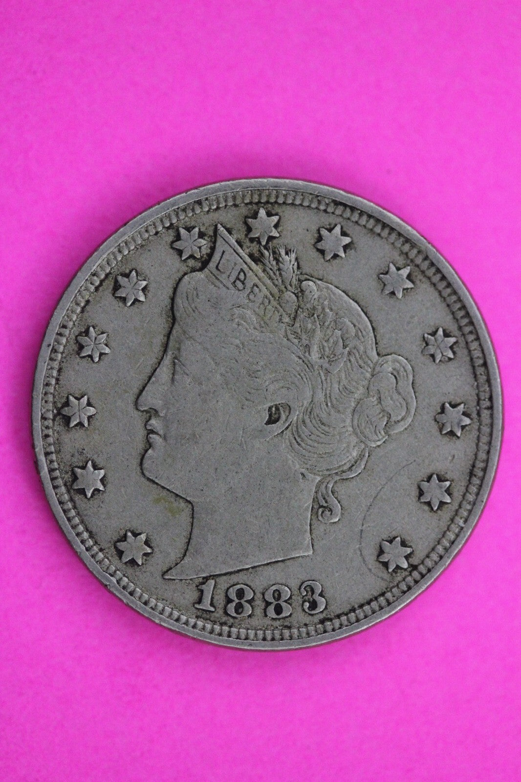 High Grade 1883 No Cents V Liberty Nickel Exact Coin Pictured Scarce Key Date 16