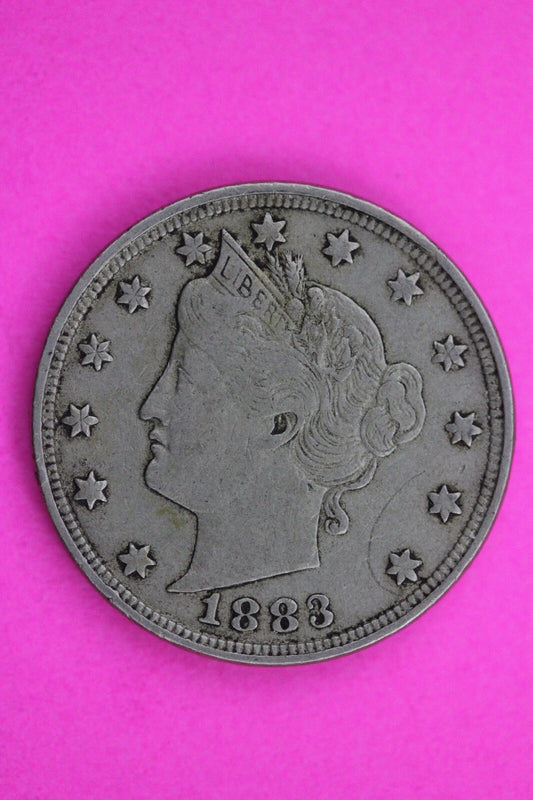 High Grade 1883 No Cents V Liberty Nickel Exact Coin Pictured Scarce Key Date 16