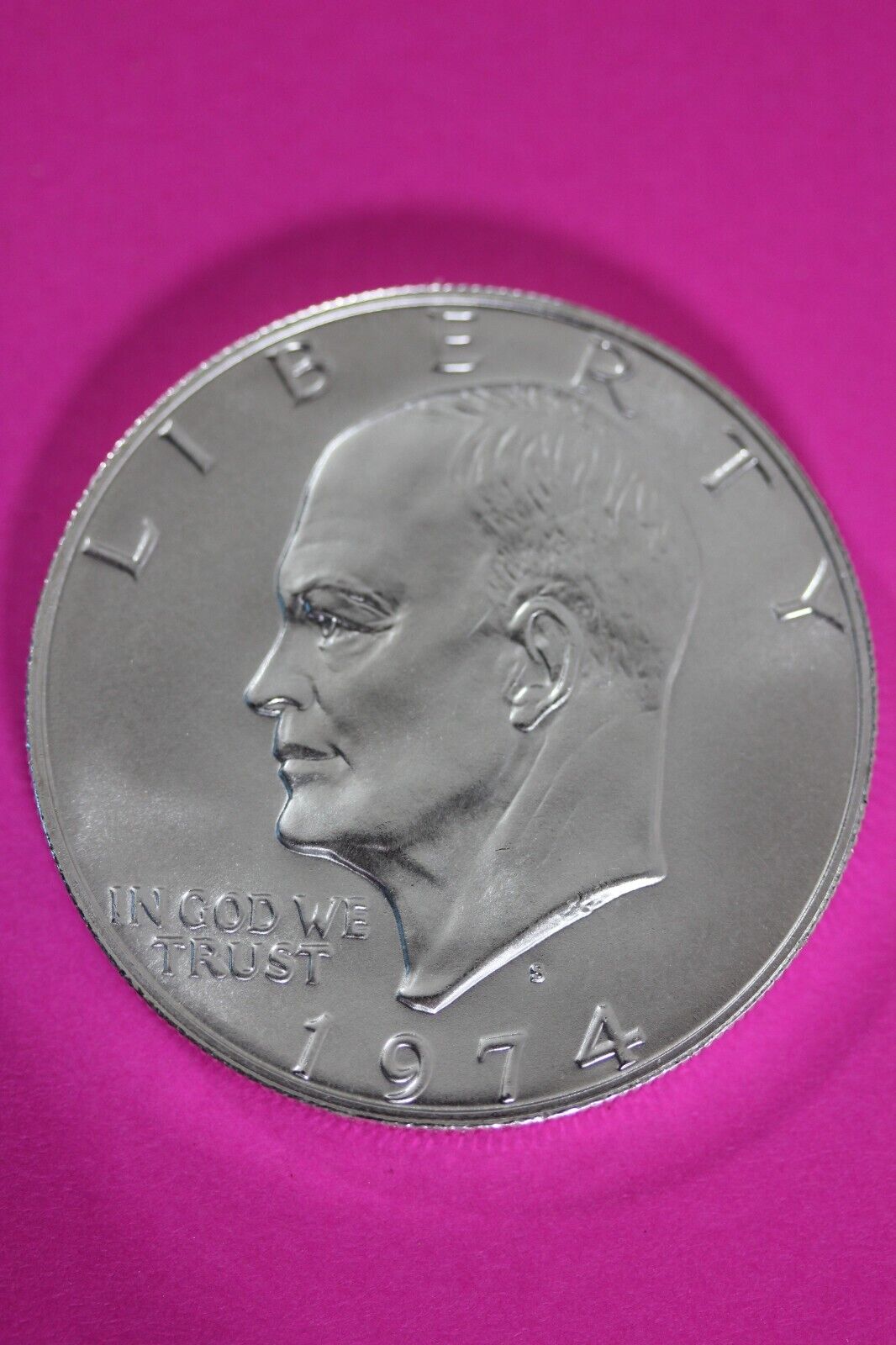 Gem BU 1974 S Ike Eisenhower 40% Silver Dollar You Get Same Coin In Pics TOM 16