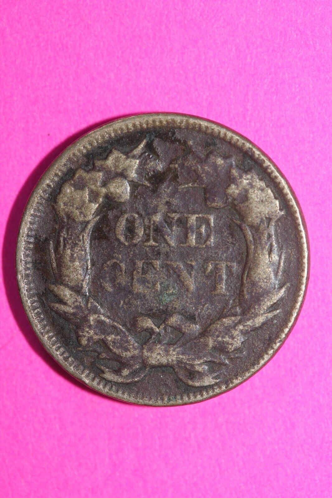 1857 Flying Eagle Cent Penny Exact Scarce Early Type Coin as Pictured 41