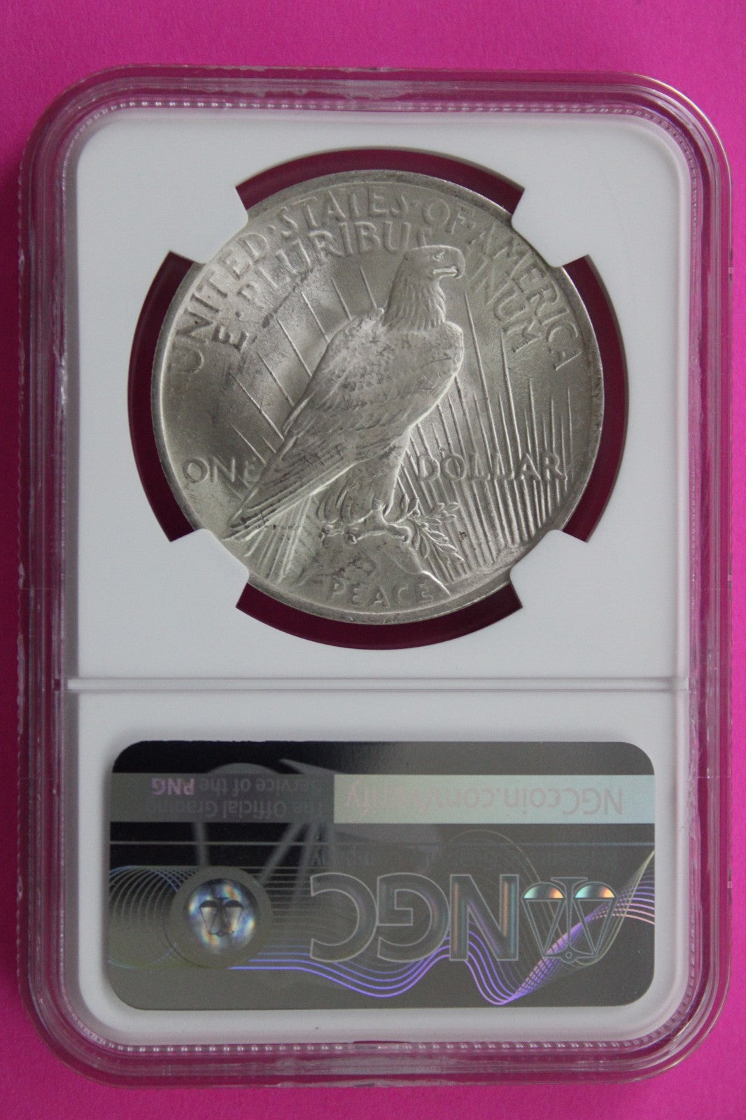 1923 P MS 64 Liberty Peace Silver Dollar NGC Certified Graded Authentic 717