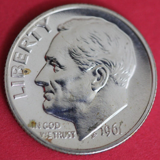 1961 Silver Proof Roosevelt Dime Exact Coin Shown  81