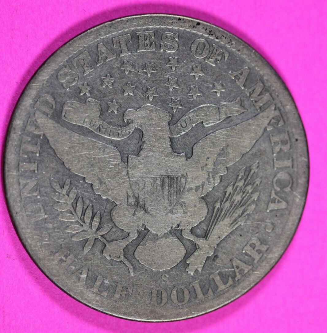 1905 S Barber Liberty Half Dollar Scarce Semi Key Date Coin San Francisco 274