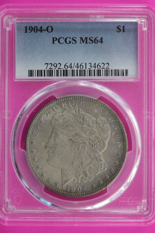 1904 O MS 64 Liberty Morgan Silver Dollar PCGS Certified Graded Authentic 364