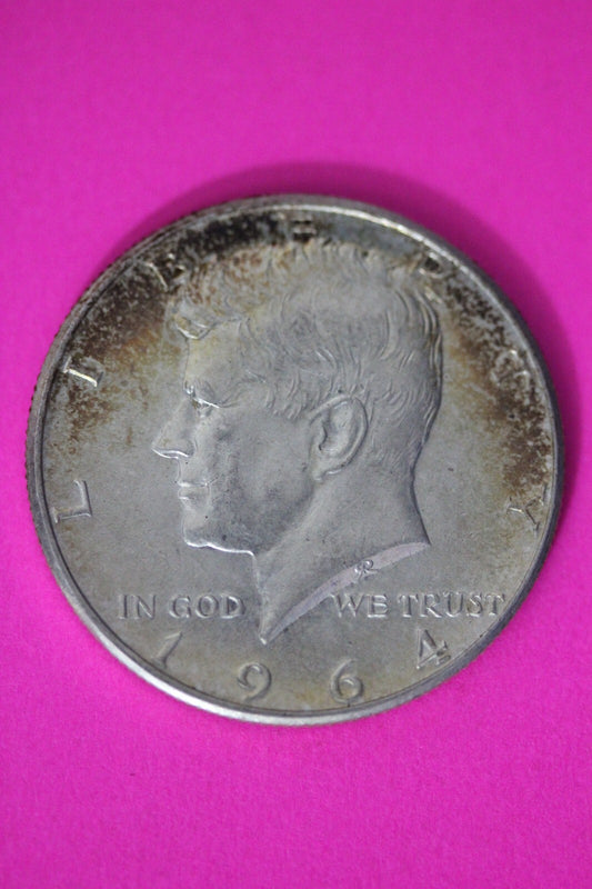 Nicely Toned 1964 P John F Kennedy Silver Half Dollar Exact Gem Coin Shown 11