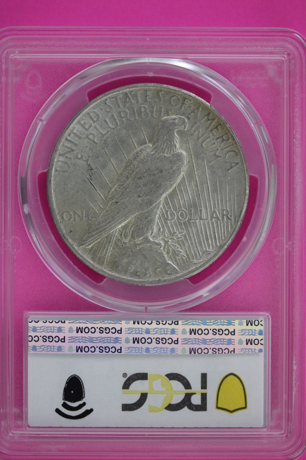 1935 S AU 58 Peace Silver Dollar PCGS Graded Certified Authentic Slab 126
