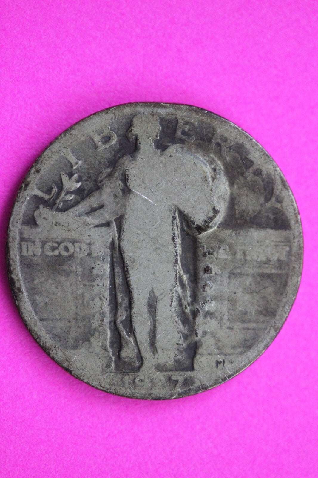 1927 S Standing Liberty Silver Quarter Semi Key Date Coin Guaranteed Real 0879N