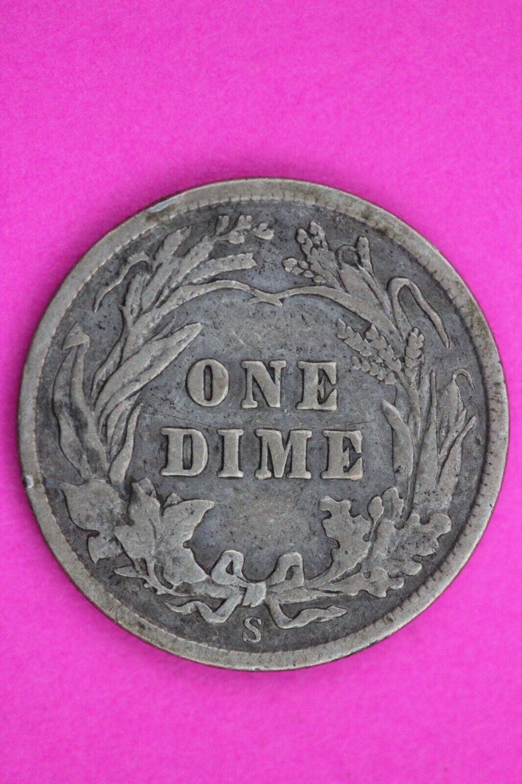 1910 S Barber Liberty Dime Scarce Semi Key Date Silver Coin Free Shipping 0074