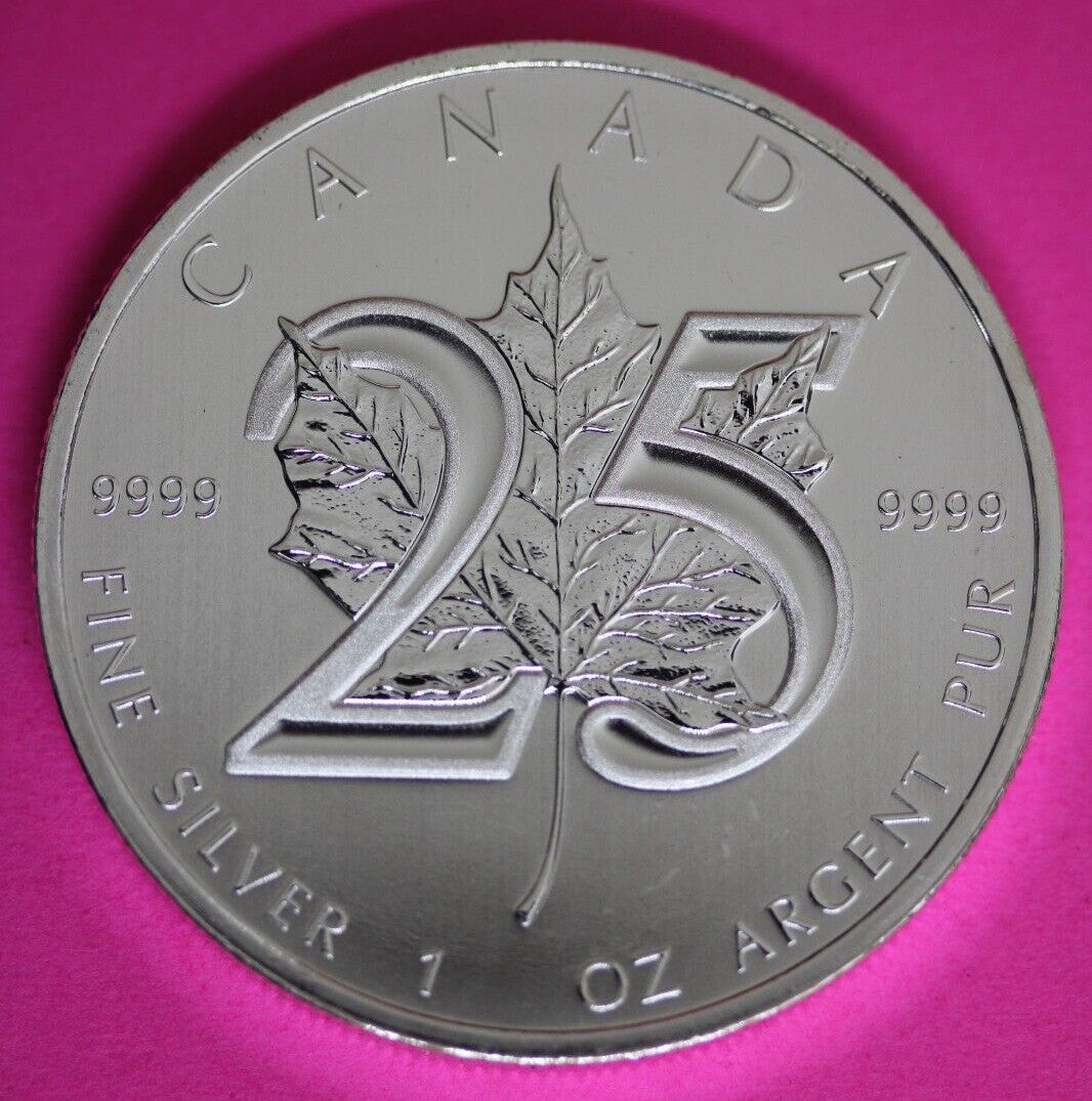 Gem BU 2013 Canada $5 Dollars 1 Ounce Silver Maple Leaf Same Coin In Pics CAF02