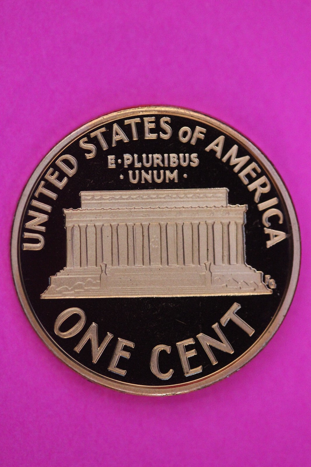Gem Proof 2007 S Ultra Deep Cameo Lincoln Memorial Cent Same Coin In Pics TOM05