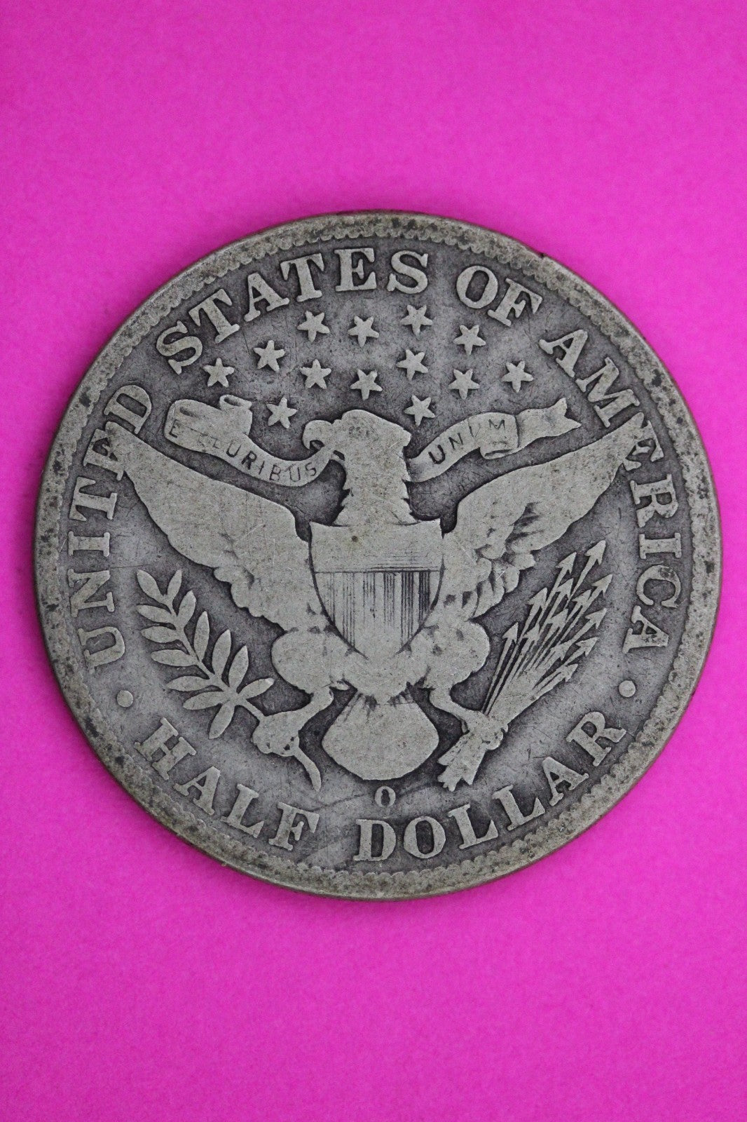 1909 O Barber Liberty Silver Half Dollar Guaranteed Authentic Genuine Coin 2287