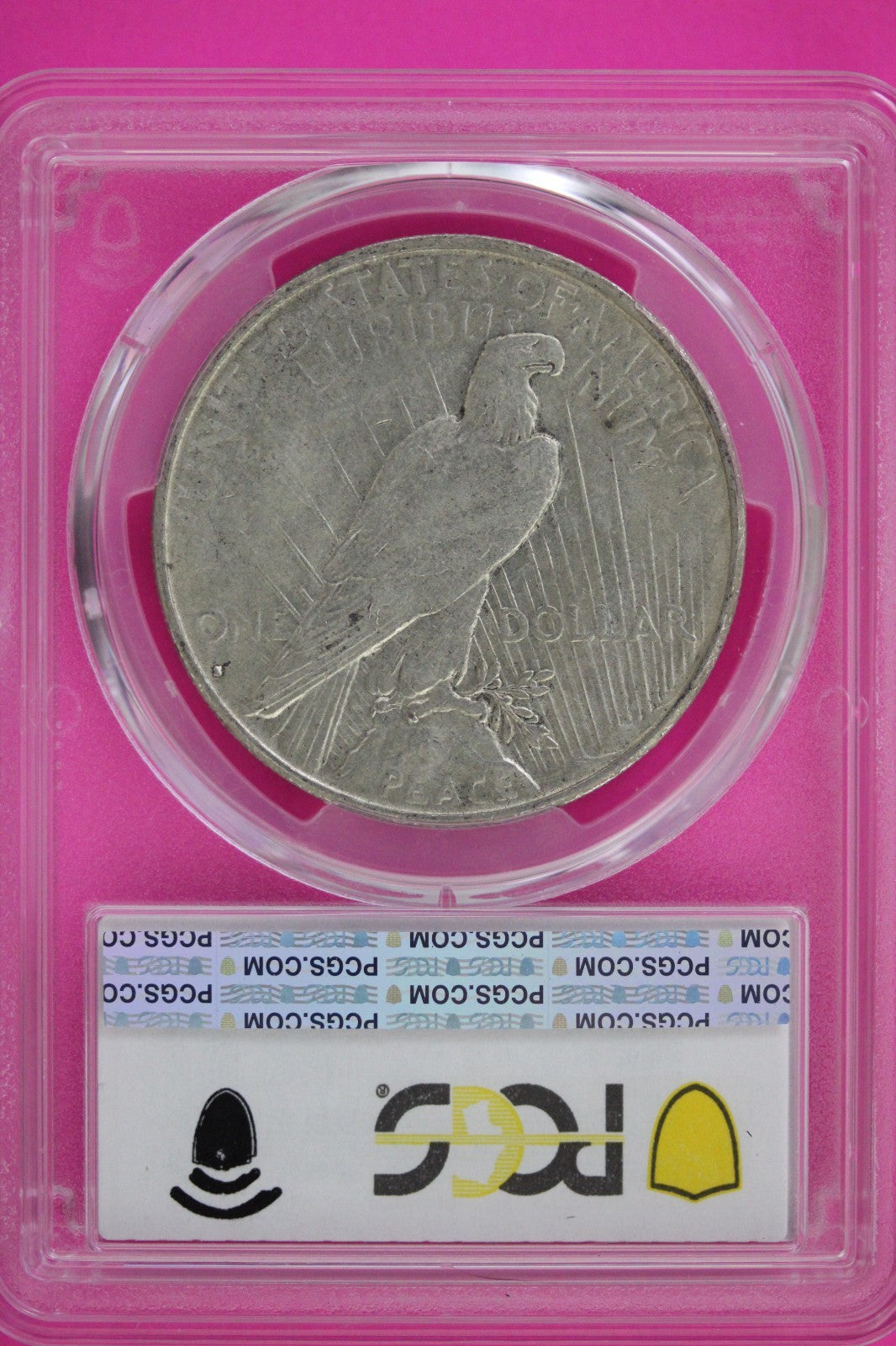1935 S AU 50 Peace Silver Dollar PCGS Graded Certified Authentic Slab 130