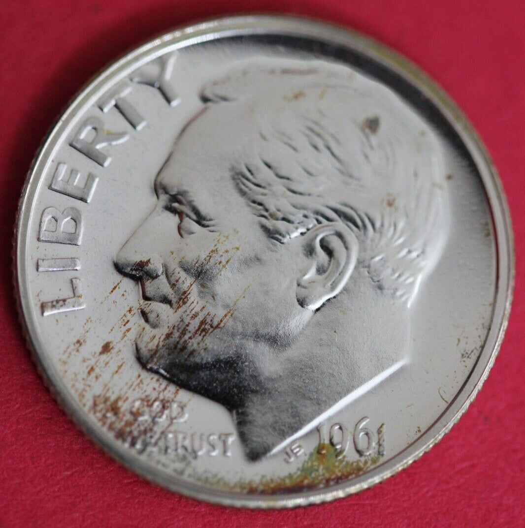 1961 Silver Proof Roosevelt Dime Exact Coin Shown  73