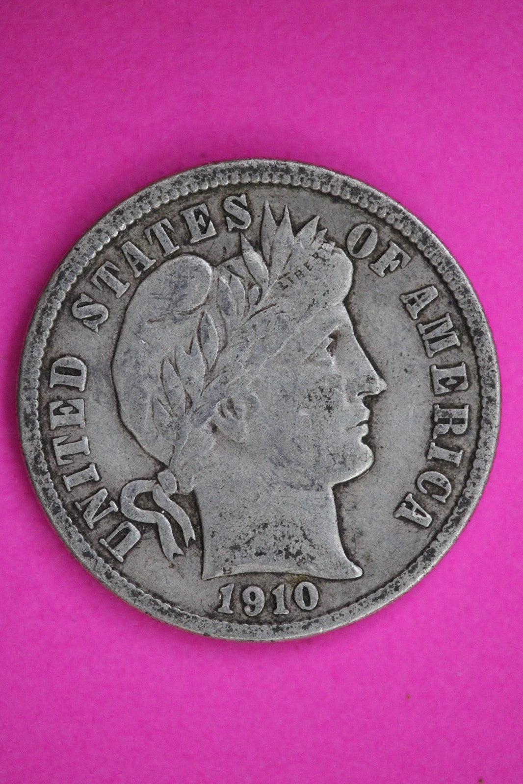 1910 D Barber Liberty Dime Silver Guaranteed Authentic & Genuine Coin 2958