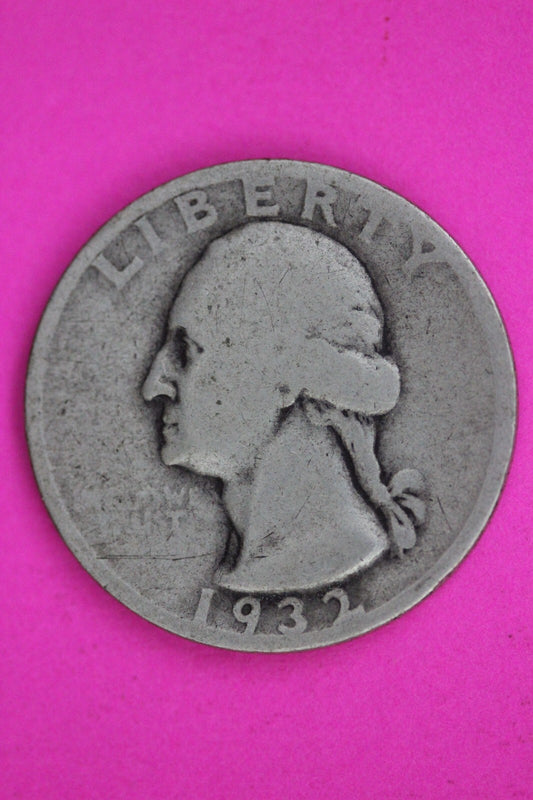 1932 S George Washington Silver Quarter Guaranteed Autthentic Genuine Coin 1474