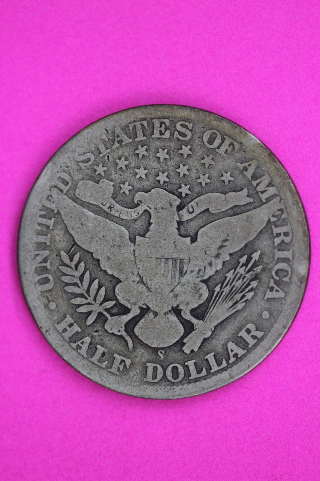 1909 Inverted S Barber Liberty Half Dollar Silver Coin Guaranteed Authentic 1491