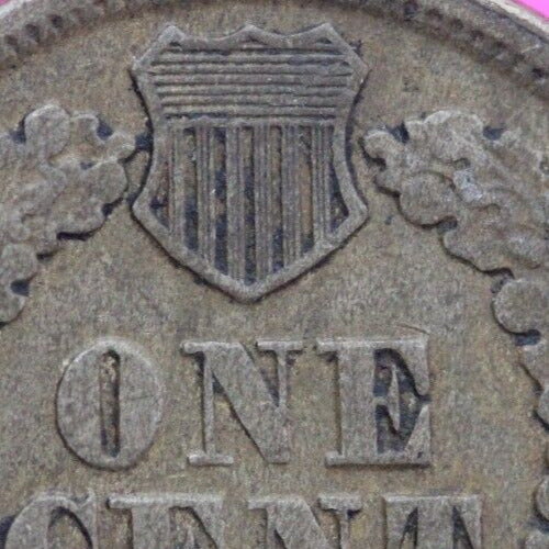 1863 Copper Nickel Indian Head Cent Penny Exact Early Type Coin Pictured 14