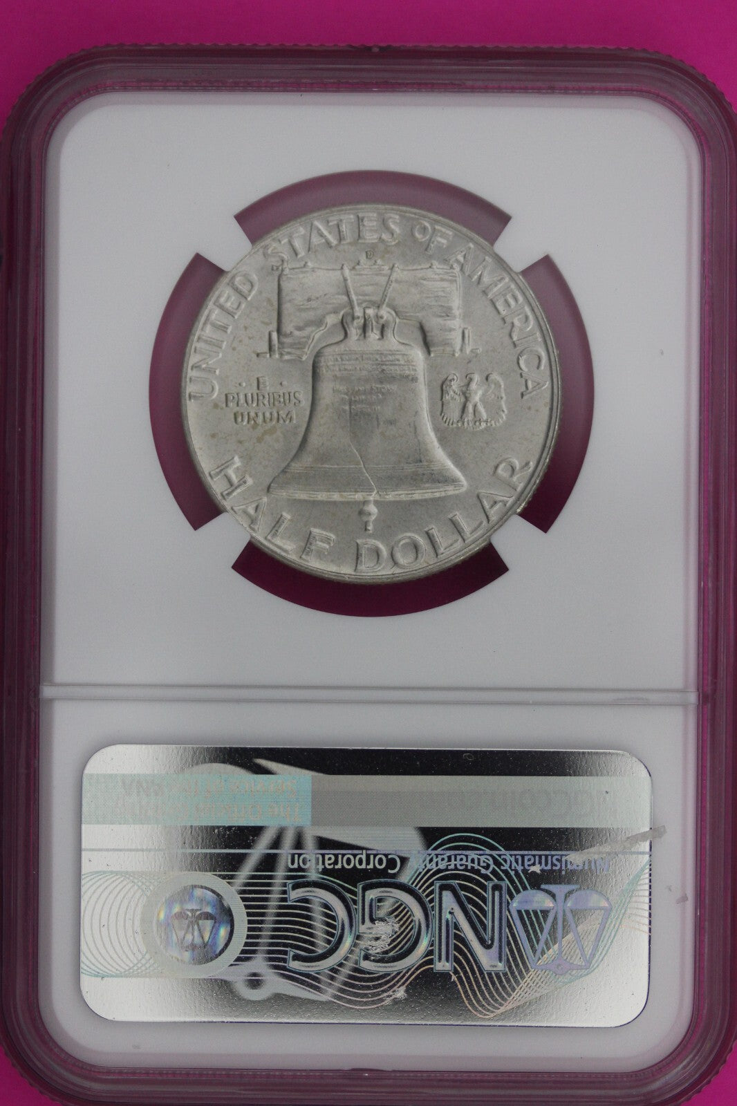 Full Bell Lines 1954 D MS 64 FBL Ben Franklin Half Dollar Silver Coin NGC 939