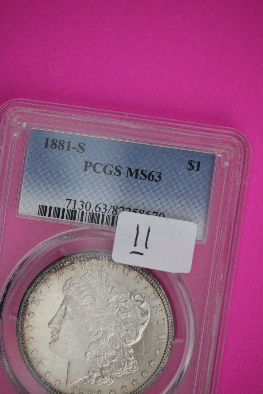1881 S MS 63 Liberty Morgan Silver Dollar PCGS Certified Graded Authentic 11