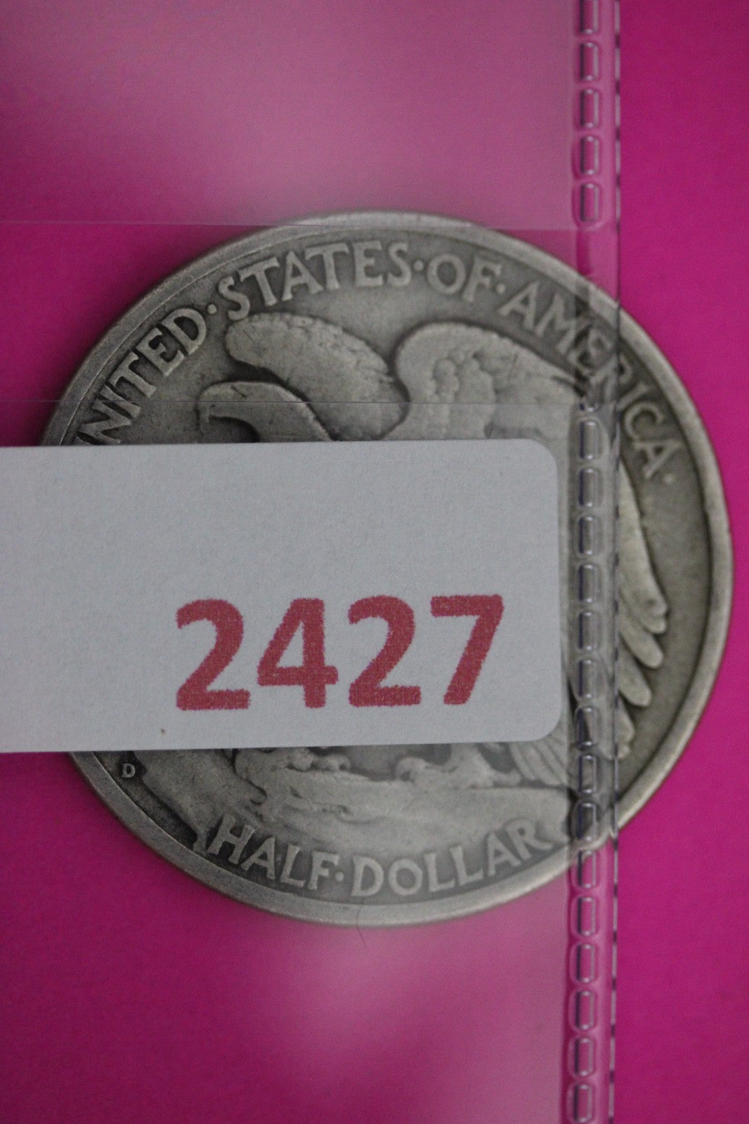 1938 D Walking Liberty Walker Half Dollar Coin Guaranteed Authentic Genuine 2427