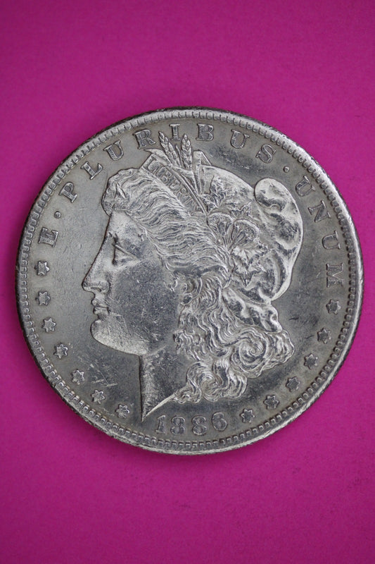 1886 S Morgan Lady Liberty Silver Dollar Guaranteed Authentic & Genuine 2703
