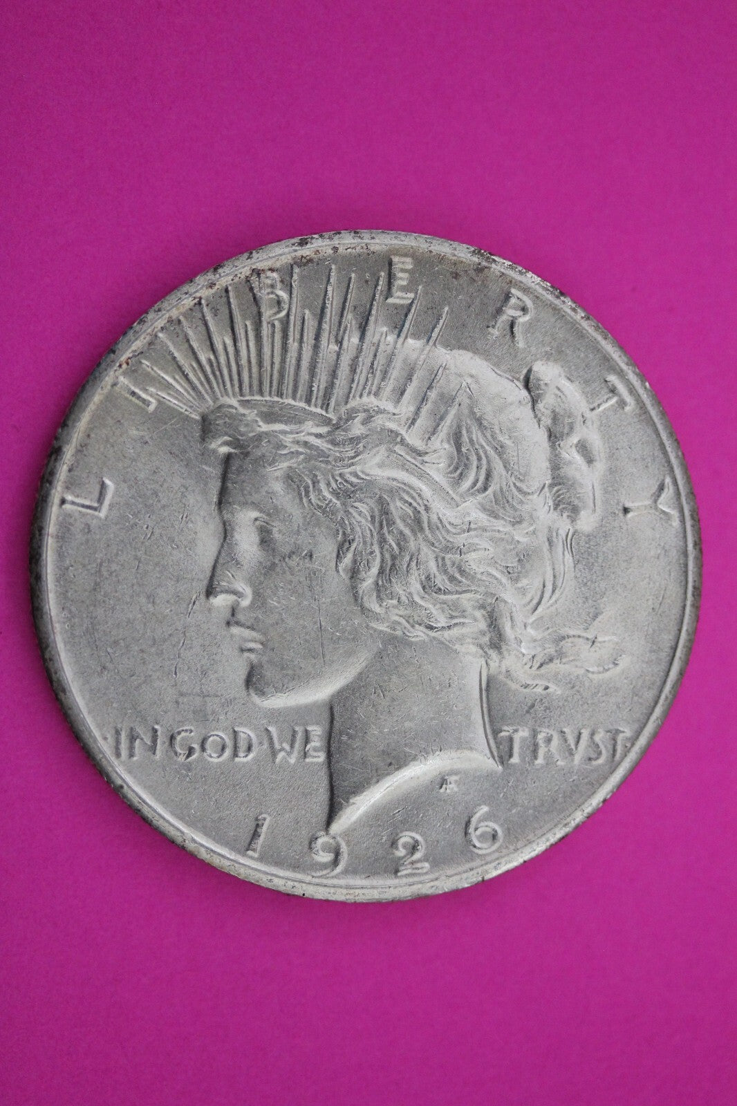 High Grade 1926 P Peace Silver Dollar LIberty Coin Guaranteed Authentic 0298N