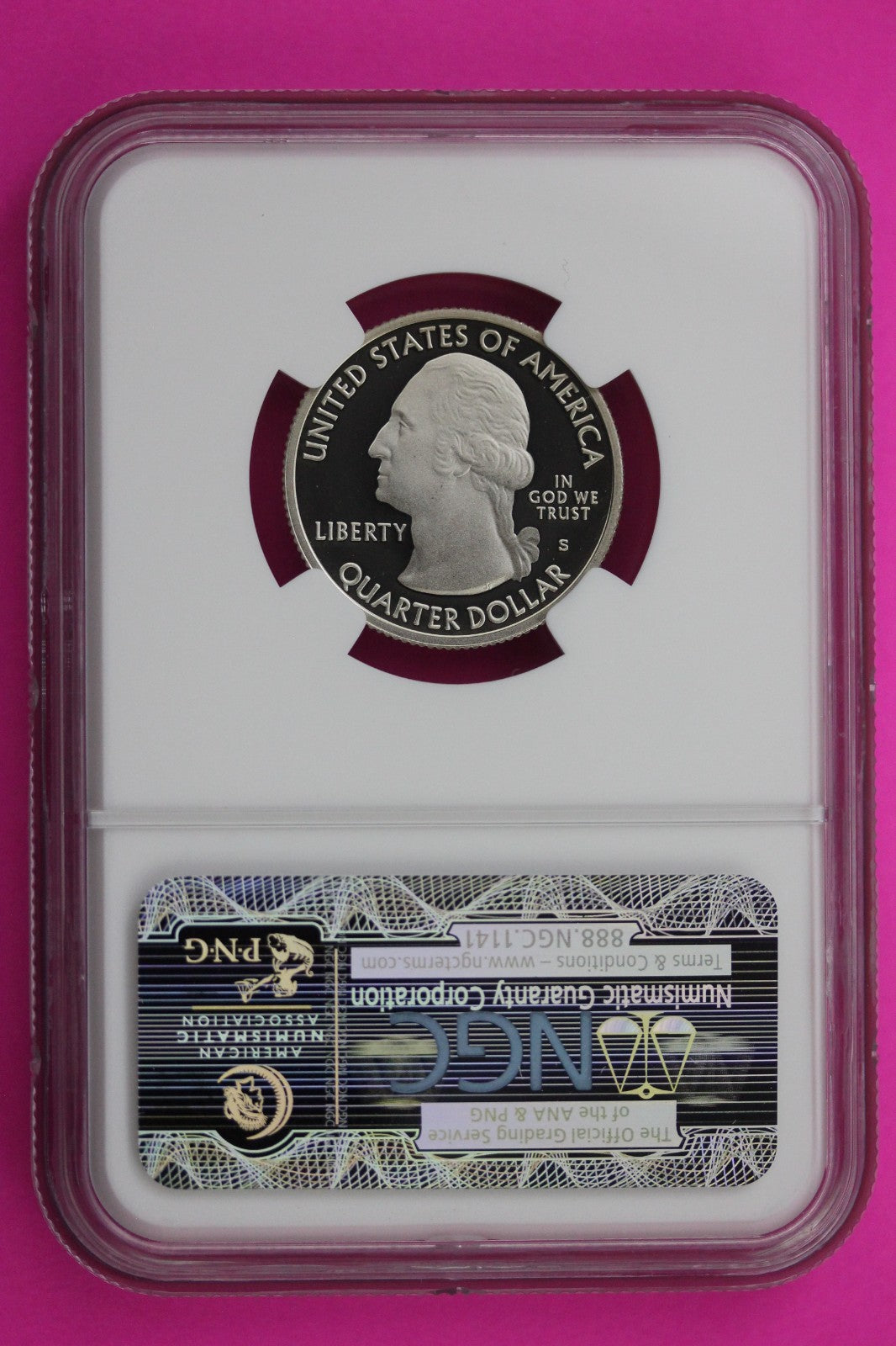 2010 S PF 70 Clad Quarter Mount Hood Park ATB NGC Graded Certified Slab 486