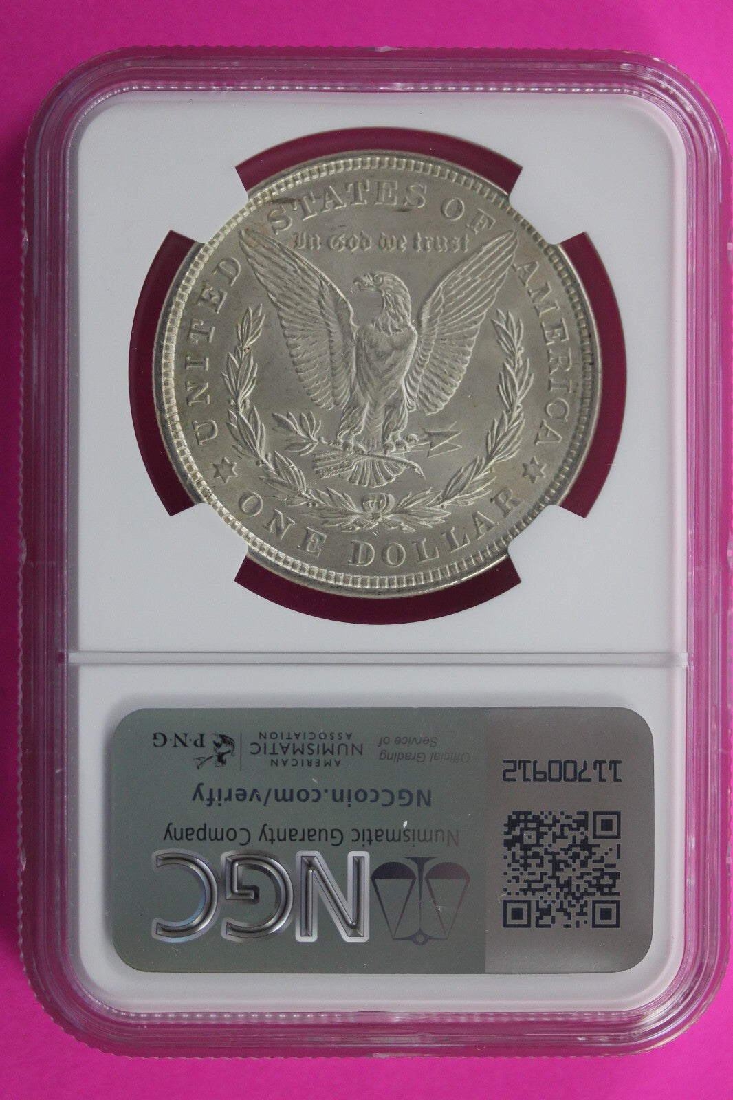 1921 P MS 64 Liberty Morgan Silver Dollar NGC Certified Graded Slab 475