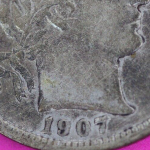 1907 P Barber Liberty Dime Scarce Semi Key Date Coin Philadelphia Mint 20
