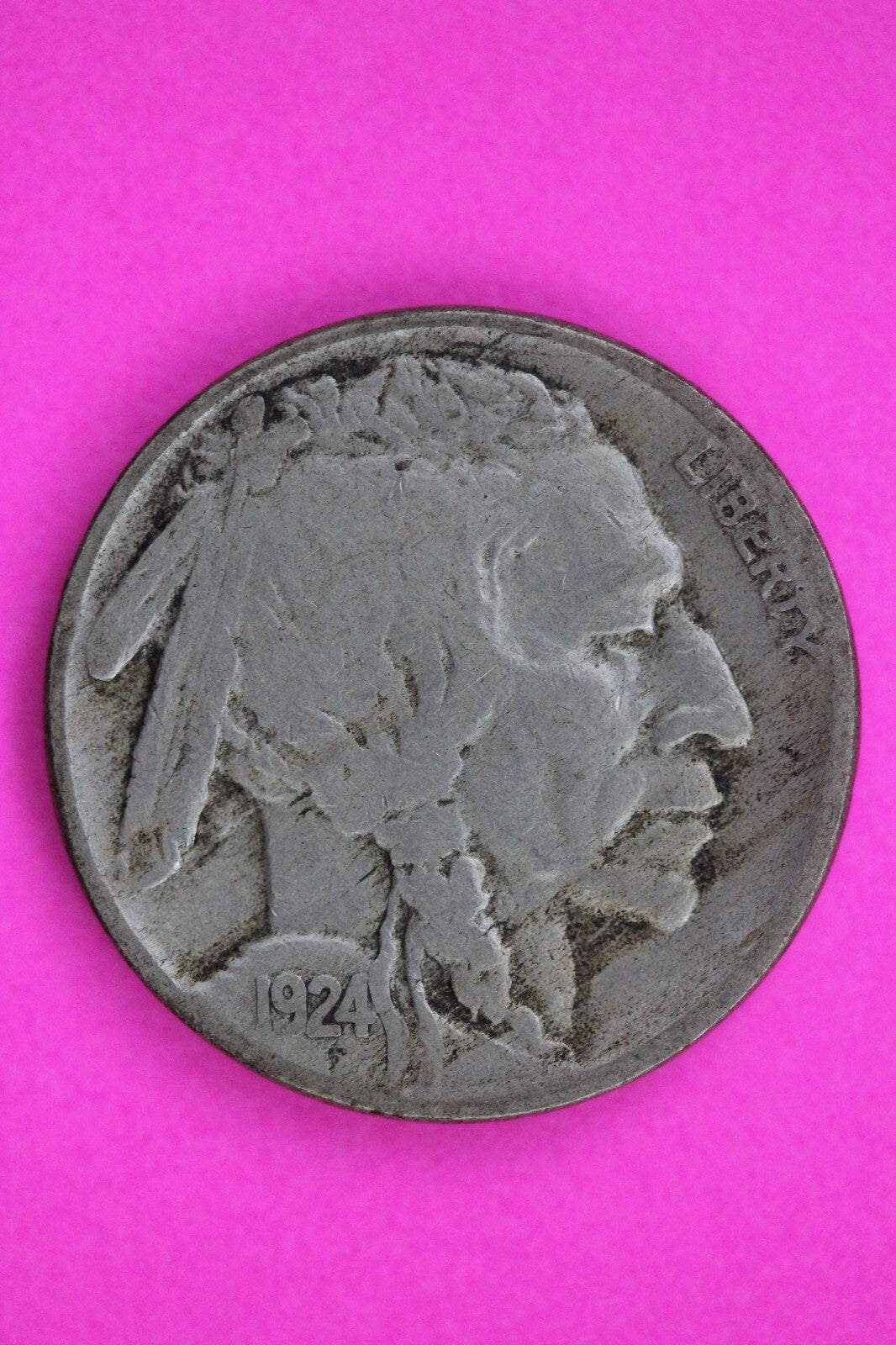 1924 S Buffalo Nickel Coin Guaranteed Authentic Genuine Coin Free Shipping 1522
