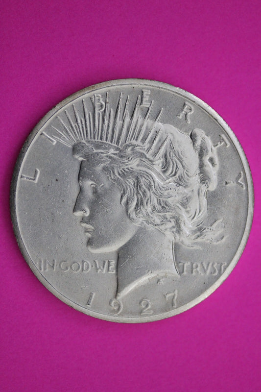 1927 P Peace Silver Dollar LIberty Coin Guaranteed Authentic U.S.A. Seller 1956
