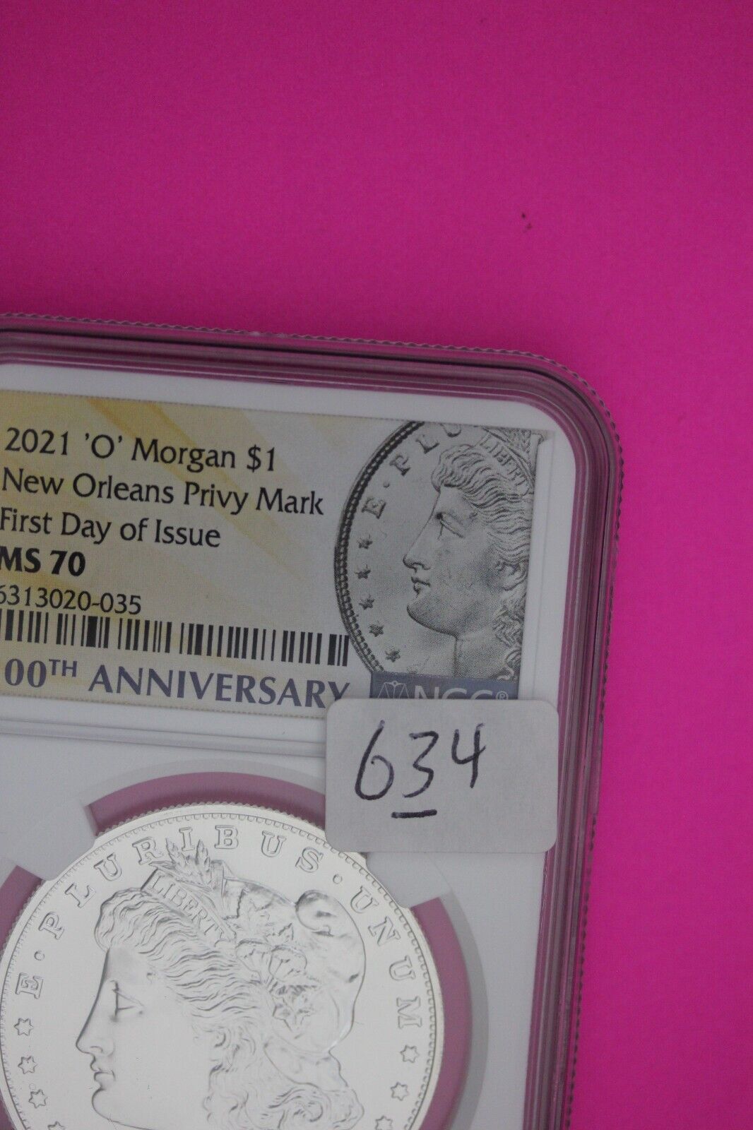 Rare 2021 O MS 70 New Orleans Privy Mark Morgan Silver Dollar NGC 1rst Day 634