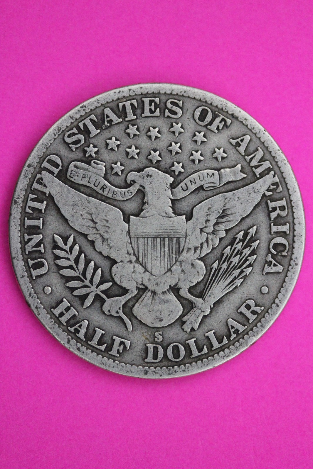 1914 S Barber Liberty Silver Half Dollar Guaranteed Authentic Genuine Coin 2334